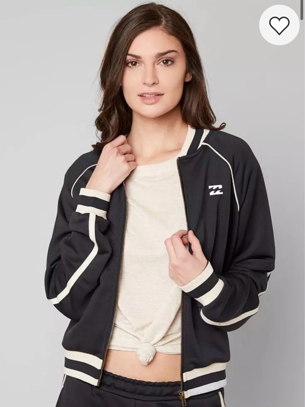 Billabong women’s locals only track jacket medium EUC